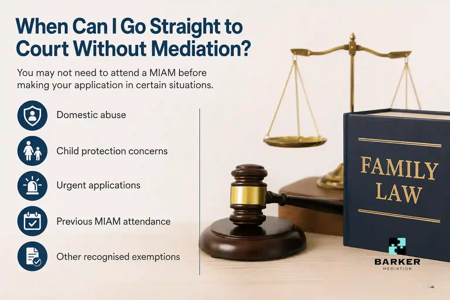 When Can I Go Straight to Court Without Mediation Dorset?